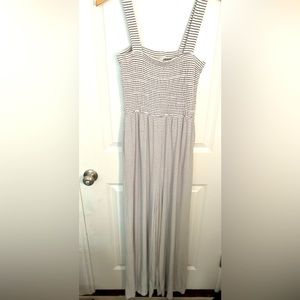 XL, Jumpsuit, black and white stripe
